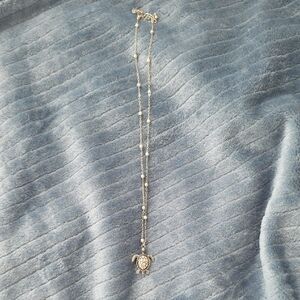 Delicate Silver Turtle Pendant Necklace - Women